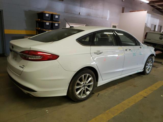 3FA6P0LU5JR162217 - 2018 FORD FUSION SE HYBRID WHITE photo 3