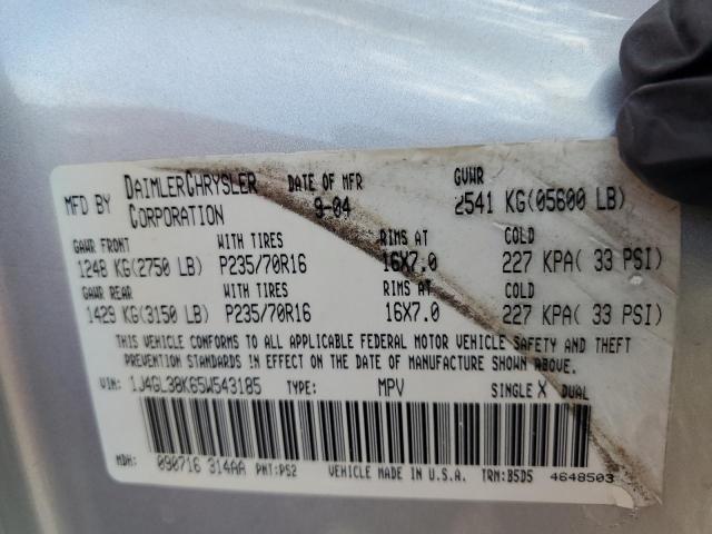 1J4GL38K65W543185 - 2005 JEEP LIBERTY RENEGADE 银色 照片 13