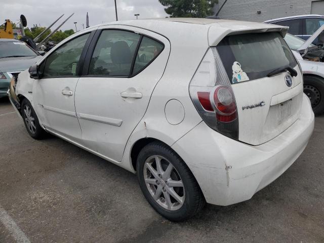 JTDKDTB37D1042994 - 2013 TOYOTA PRIUS C WHITE photo 2