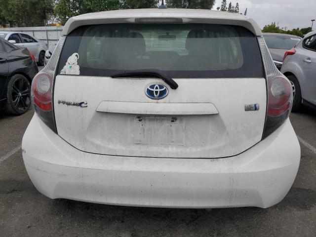 JTDKDTB37D1042994 - 2013 TOYOTA PRIUS C WHITE photo 6