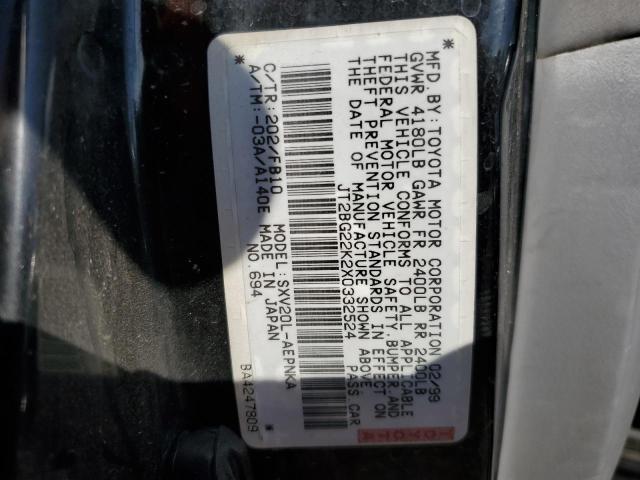 JT2BG22K2X0332524 - 1999 TOYOTA CAMRY LE GRAY photo 12