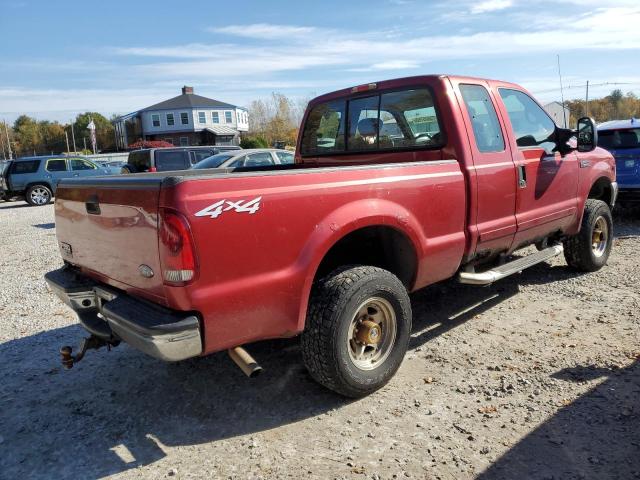 1FTNX21L82EA60295 - 2002 FORD F250 SUPER DUTY RED photo 3