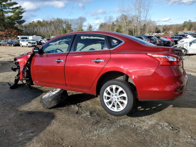 3N1AB7APXKY403840 - 2019 NISSAN SENTRA S RED photo 2