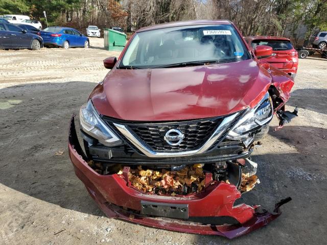 3N1AB7APXKY403840 - 2019 NISSAN SENTRA S RED photo 5