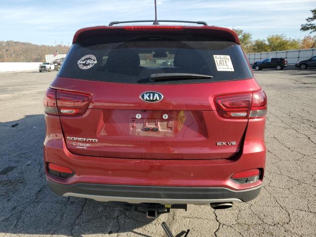 5XYPHDA51LG645506 - 2020 KIA SORENTO EX BURGUNDY photo 6