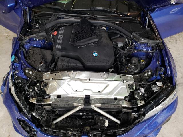 3MW5R1J0XM8B59746 - 2021 BMW 330I BLUE photo 11