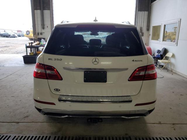 4JGDA5HB9FA608194 - 2015 MERCEDES-BENZ ML 350 4MATIC WHITE photo 6