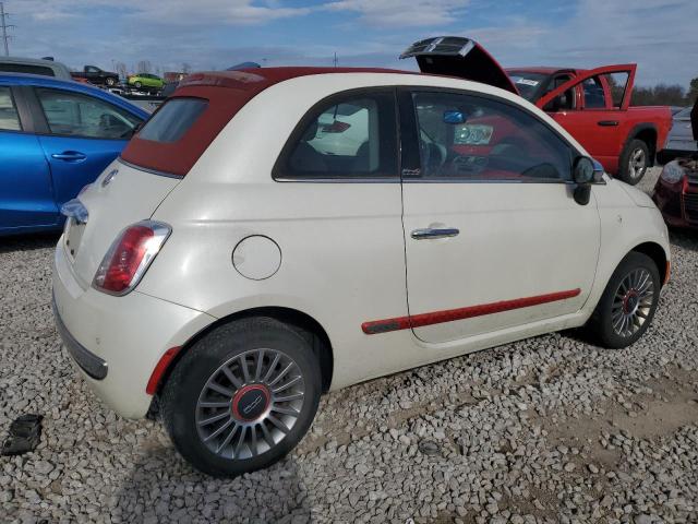 3C3CFFER5DT528815 - 2013 FIAT 500 LOUNGE WHITE photo 3