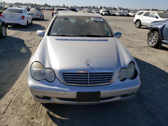 WDBRF61J54A543701 - 2004 MERCEDES-BENZ C 240 SILVER photo 5