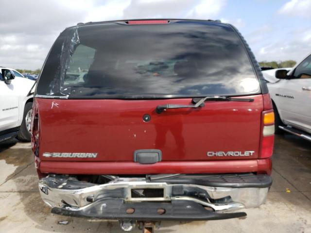 1GNEC16Z52J142731 - 2002 CHEVROLET SUBURBAN C1500 BURGUNDY photo 6