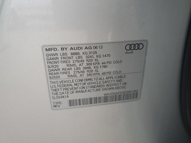 WA1DGAFEXED001494 - 2014 AUDI Q7 PRESTIGE SILVER photo 12