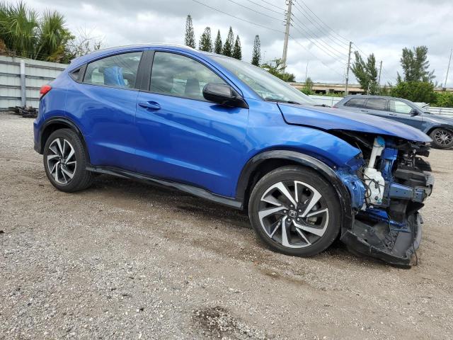 3CZRU6H15LM736990 - 2020 HONDA HR-V SPORT BLUE photo 4