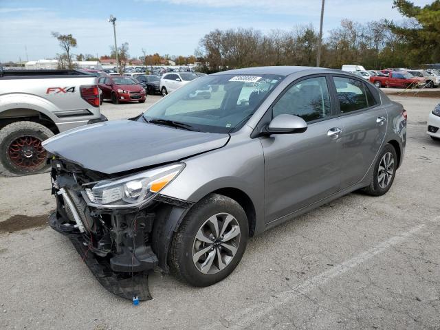 3KPA24AD4NE458288 - 2022 KIA RIO LX SILVER photo 1