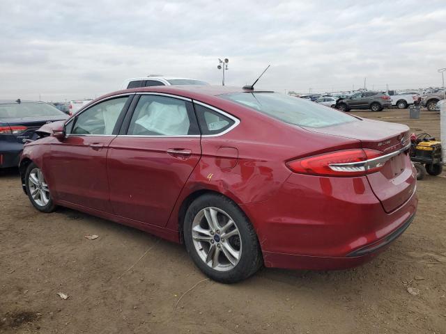 3FA6P0HDXJR229497 - 2018 FORD FUSION SE MAROON photo 2