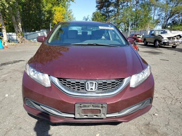 19XFB2F55EE234913 - 2014 HONDA CIVIC LX BURGUNDY photo 5