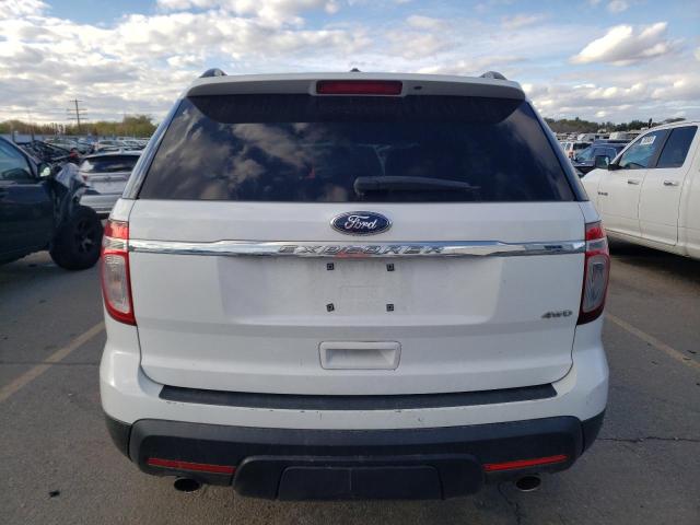 1FM5K8B80EGC47806 - 2014 FORD EXPLORER WHITE photo 6