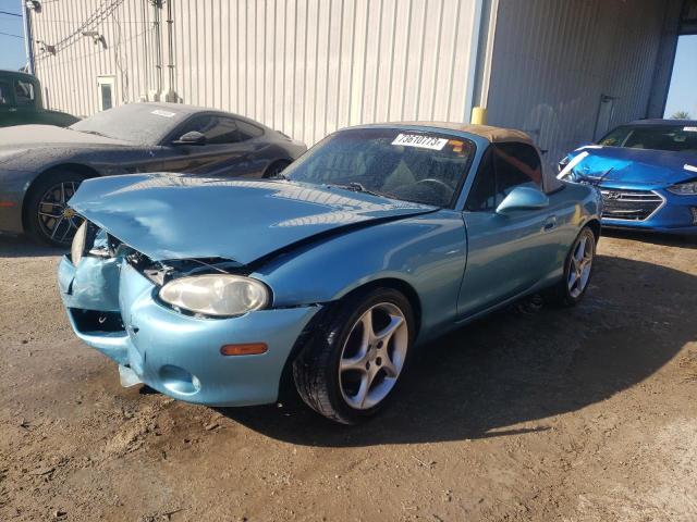 JM1NB353120221632 - 2002 MAZDA MX-5 MIATA BASE TURQUOISE photo 1