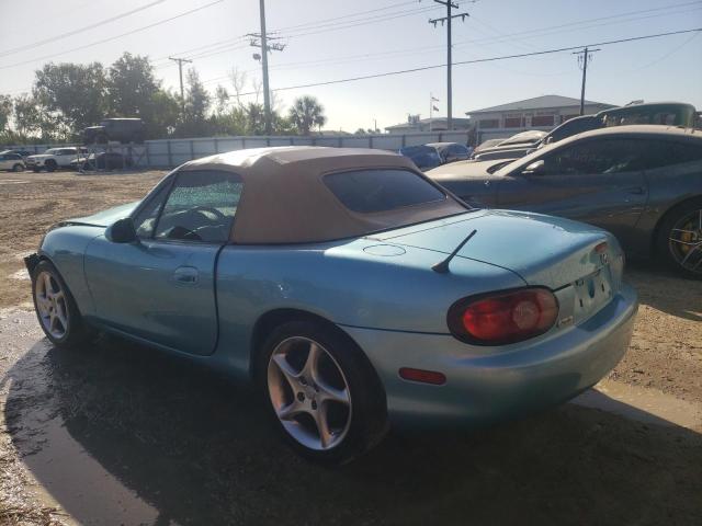 JM1NB353120221632 - 2002 MAZDA MX-5 MIATA BASE TURQUOISE photo 2