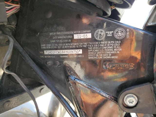 1HD1FCW144Y609750 - 2004 HARLEY-DAVIDSON FLHTCUI 棕色 照片 9