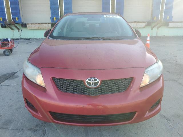 2T1BU4EE4AC281123 - 2010 TOYOTA CAROLLA BASE RED photo 5