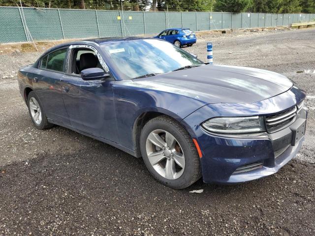 2C3CDXBG0FH726518 - 2015 DODGE CHARGER SE BLUE photo 4