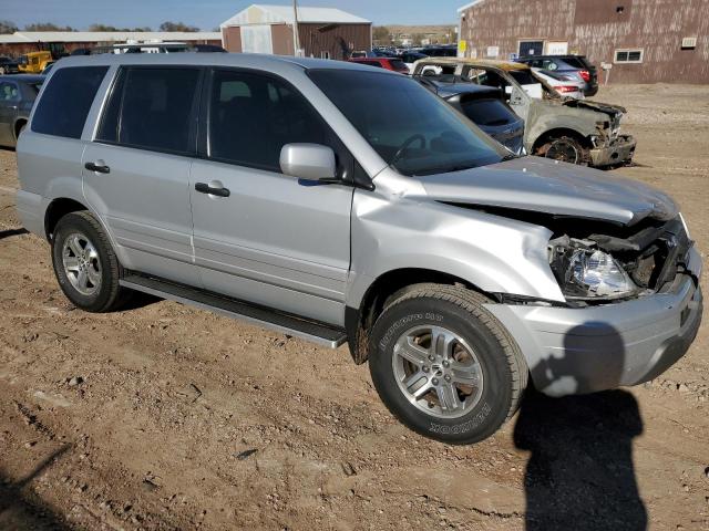 2HKYF18644H588283 - 2004 HONDA PILOT EXL SILVER photo 4