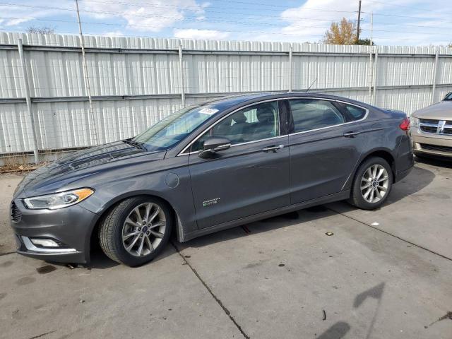 3FA6P0SU8HR246690 - 2017 FORD FUSION TITANIUM PHEV GRAY photo 1