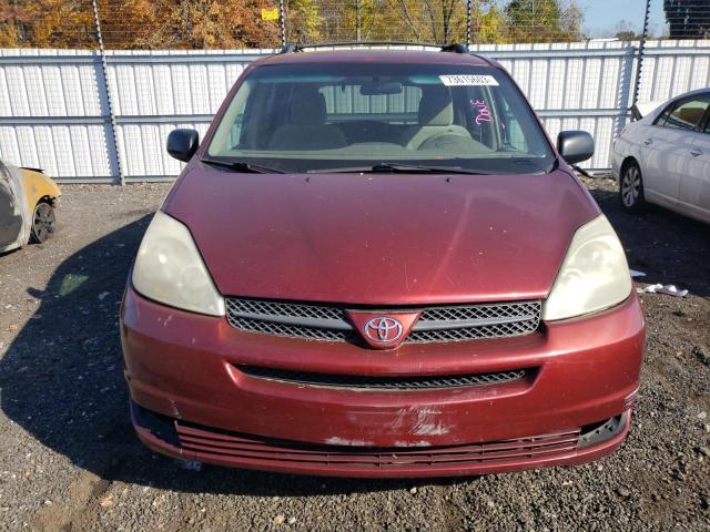 5TDZA23C75S353460 - 2005 TOYOTA SIENNA CE RED photo 5