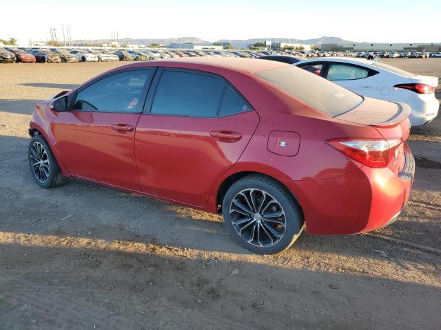 2T1BURHEXEC054128 - 2014 TOYOTA COROLLA L RED photo 2