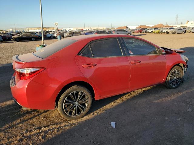 2T1BURHEXEC054128 - 2014 TOYOTA COROLLA L RED photo 3