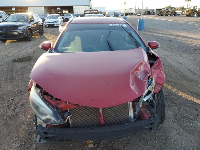 2T1BURHEXEC054128 - 2014 TOYOTA COROLLA L RED photo 5