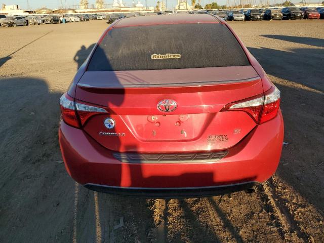 2T1BURHEXEC054128 - 2014 TOYOTA COROLLA L RED photo 6