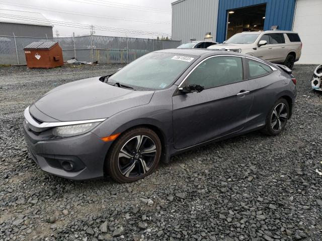 2HGFC3B91GH425037 - 2016 HONDA CIVIC TOURING GRAY photo 1