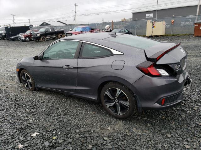 2HGFC3B91GH425037 - 2016 HONDA CIVIC TOURING GRAY photo 2