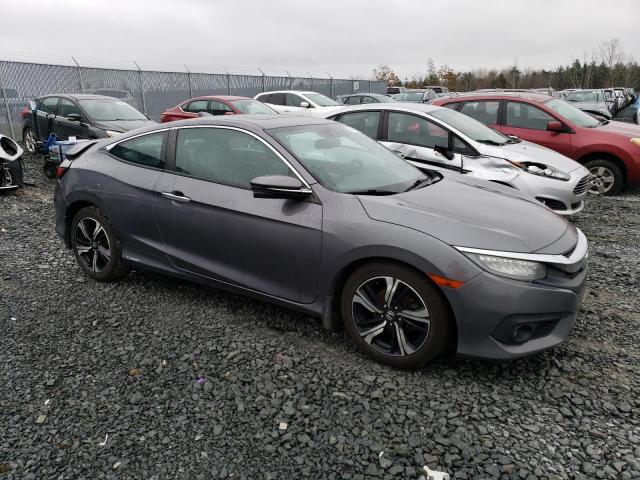 2HGFC3B91GH425037 - 2016 HONDA CIVIC TOURING GRAY photo 4