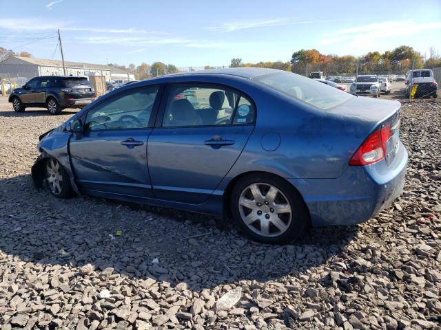 2HGFA16529H533705 - 2009 HONDA CIVIC LX BLUE photo 2