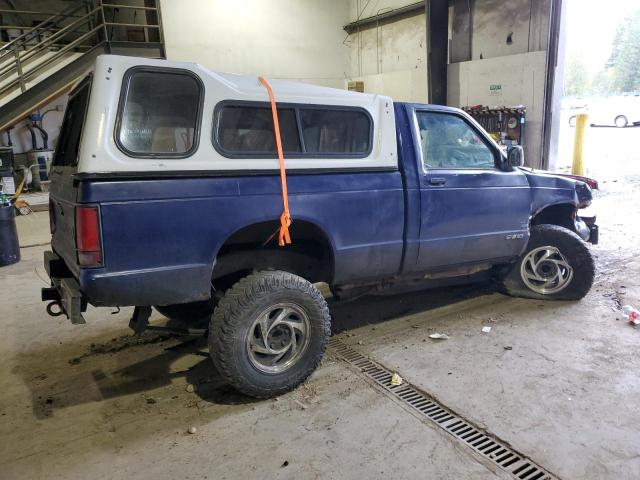 1GCCT14Z2M8275458 - 1991 CHEVROLET S TRUCK S10 BLUE photo 3