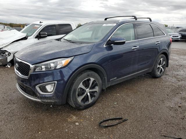 5XYPHDA58JG394173 - 2018 KIA SORENTO EX BLUE photo 1