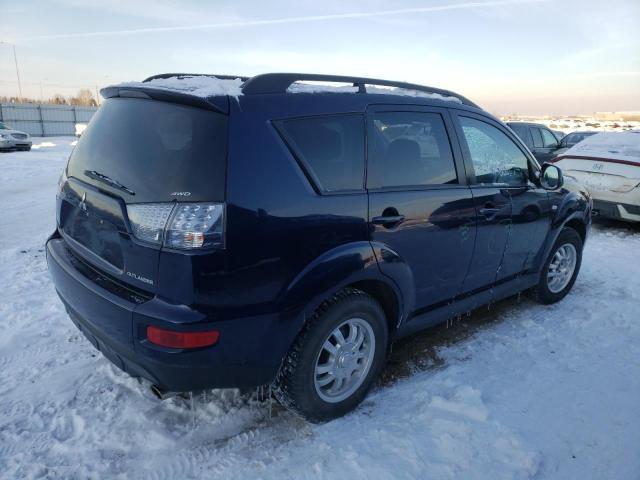 JA4AT2AW3AZ601274 - 2010 MITSUBISHI OUTLANDER ES BLUE photo 3