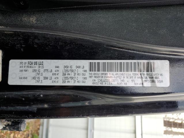 1C4BJWDG8GL139771 - 2016 JEEP WRANGLER U SPORT შავი ფოტო 12