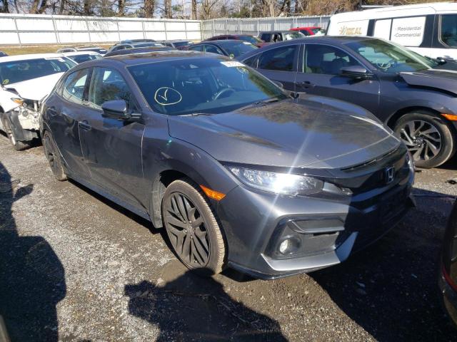 SHHFK7H96MU414504 - 2021 HONDA CIVIC SPORT TOURING GRAY photo 4