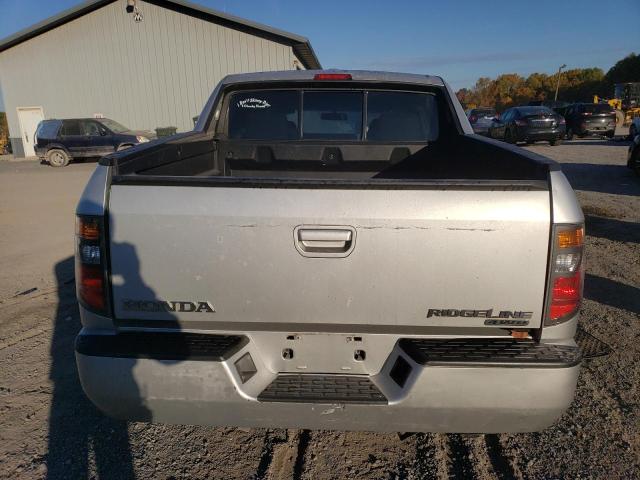 2HJYK16518H520054 - 2008 HONDA RIDGELINE RTL SILVER photo 6