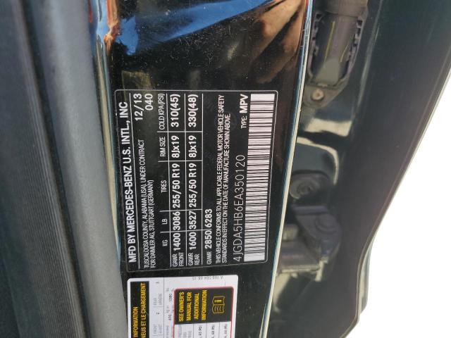 4JGDA5HB6EA350120 - 2014 MERCEDES-BENZ ML 350 4MATIC BLACK photo 13