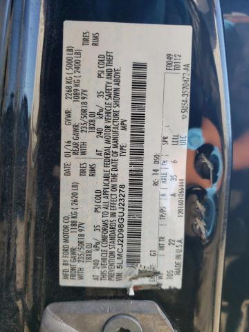 5LMCJ2D98GUJ23278 - 2016 LINCOLN MKC SELECT 黑色 照片 13