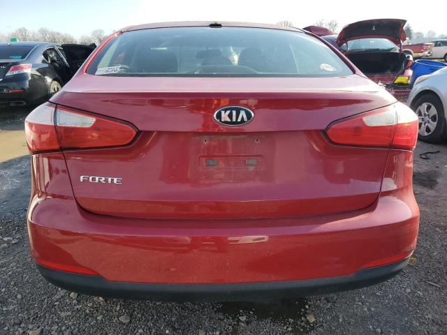 KNAFX4A60E5087728 - 2014 KIA FORTE LX RED photo 6