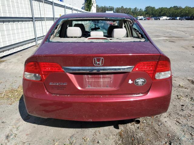 2HGFA1F5XAH502142 - 2010 HONDA CIVIC LX RED photo 6