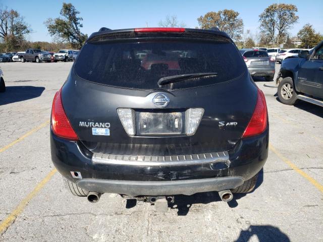 JN8AZ08W06W536265 - 2006 NISSAN MURANO SL BLACK photo 6