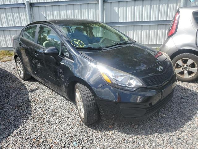 KNADM4A35D6240649 - 2013 KIA RIO LX BLACK photo 4