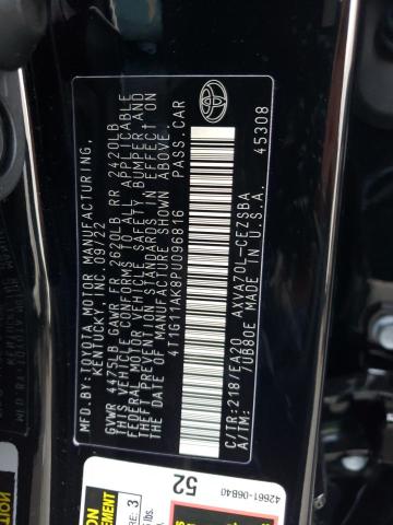 4T1G11AK8PU096816 - 2023 TOYOTA CAMRY SE NIGHT SHADE BLACK photo 13