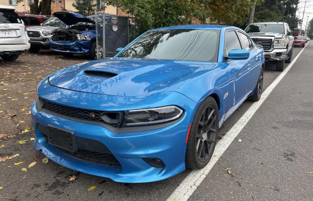 2C3CDXGJXKH511162 - 2019 DODGE CHARGER SCAT PACK BLUE photo 2